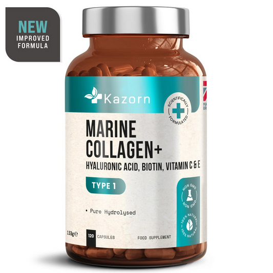 KAZORN® Marine Collagen Complex | 1165mg | 9 Powerful Nutrients | Advanced Formula
