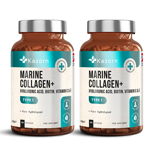 KAZORN® Marine Collagen Complex | 1165mg | 9 Powerful Nutrients | Advanced Formula