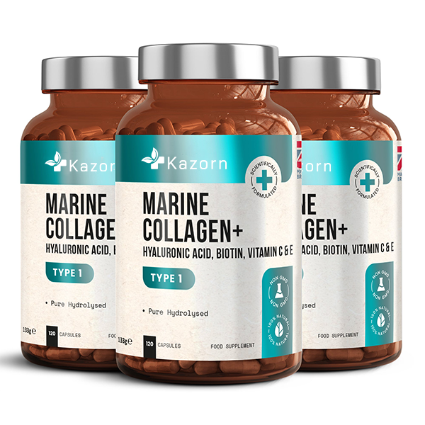 KAZORN® Marine Collagen Complex | 1165mg | 9 Powerful Nutrients | Advanced Formula