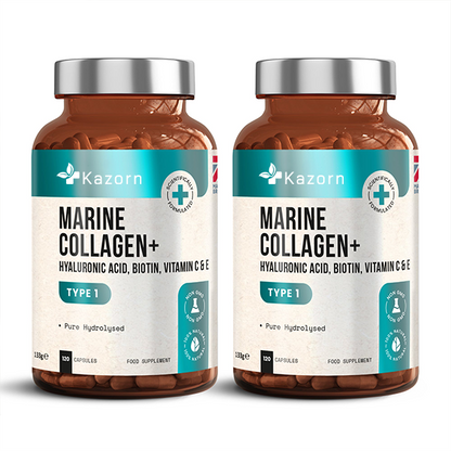 KAZORN® Marine Collagen Complex | 1165mg | 9 Powerful Nutrients | Advanced Formula